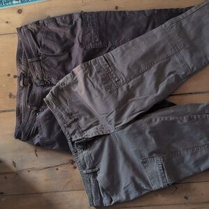 Prana Women's Skinny Cargo Khakis Size 12